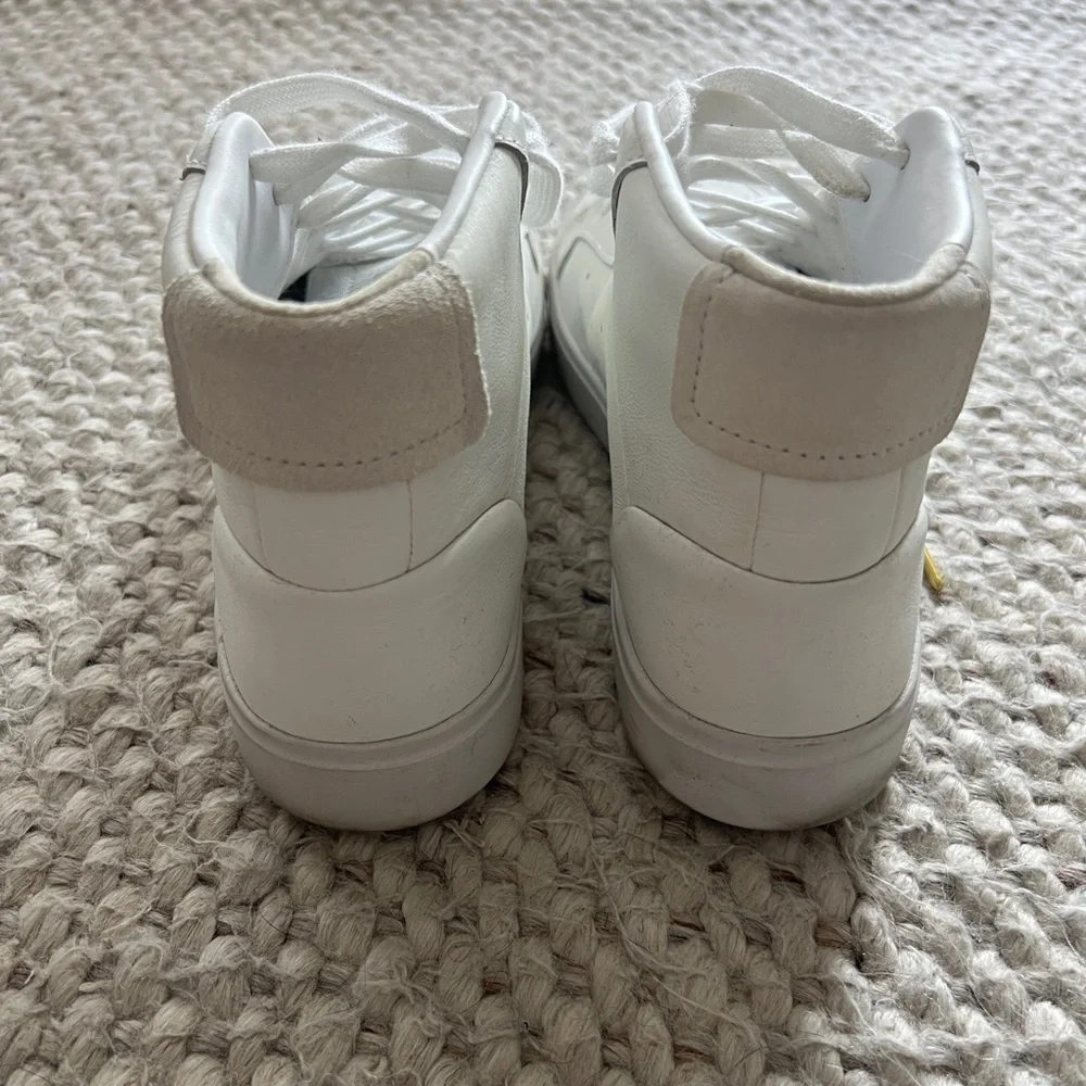 Adidas White and Gold High-Top Sneakers - Picture 4 of 5
